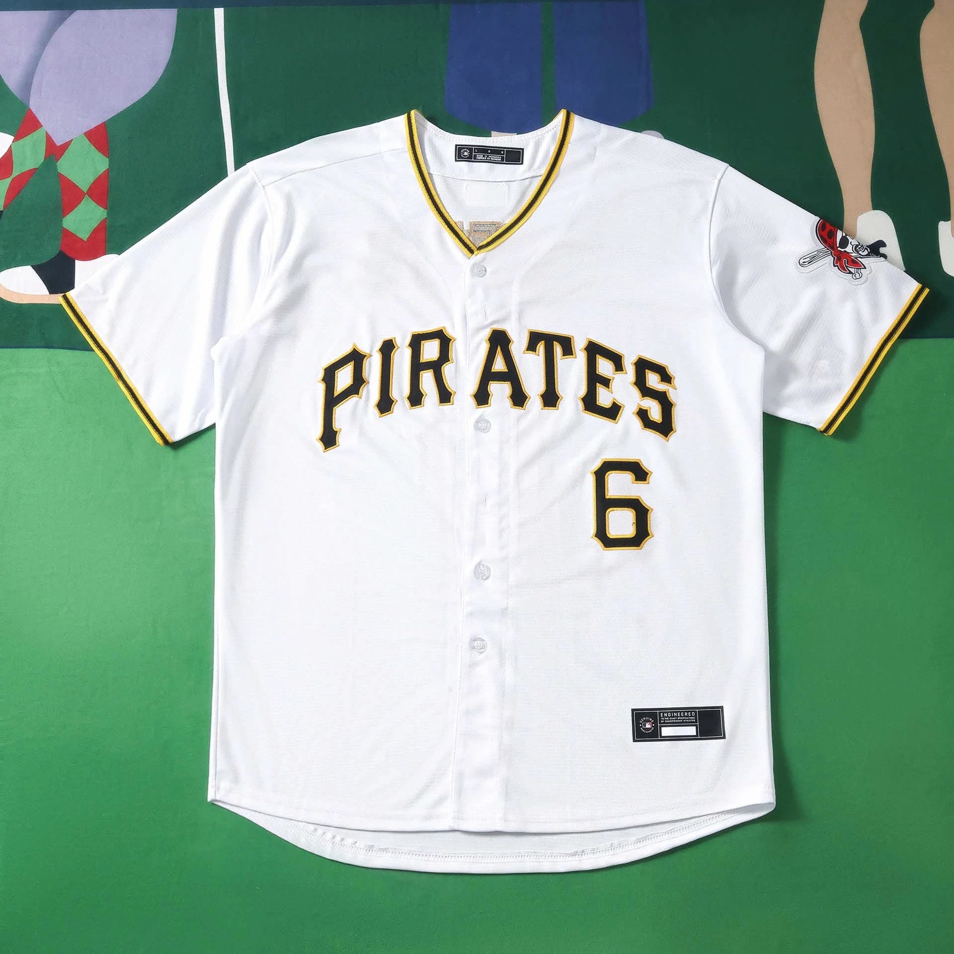 2627 MLB Pittsburgh Pirates 白色 6#GRIFFIN