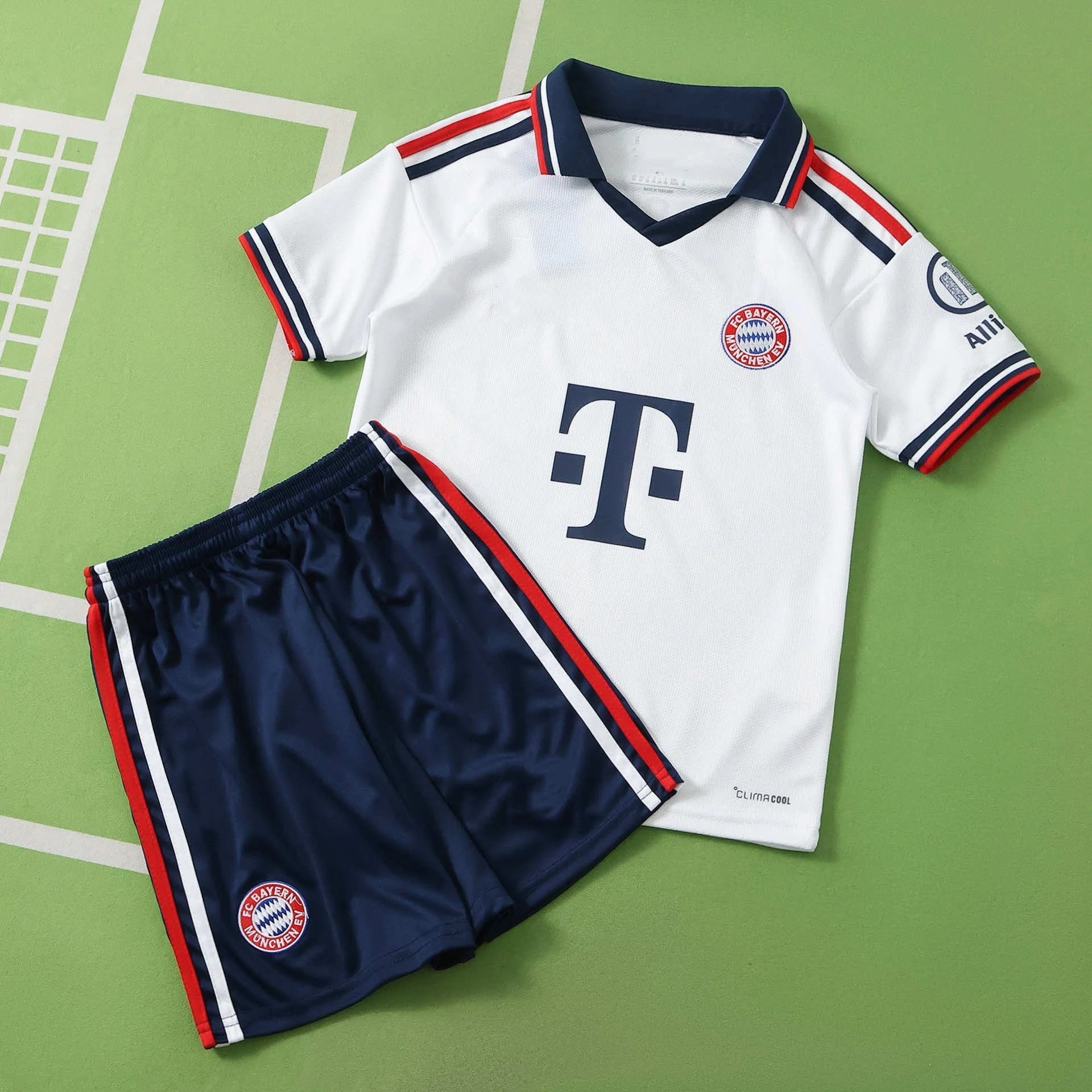 2627 Bayern Away White Kids Jersey (Please note customization info in order remarks; messages are not counted)