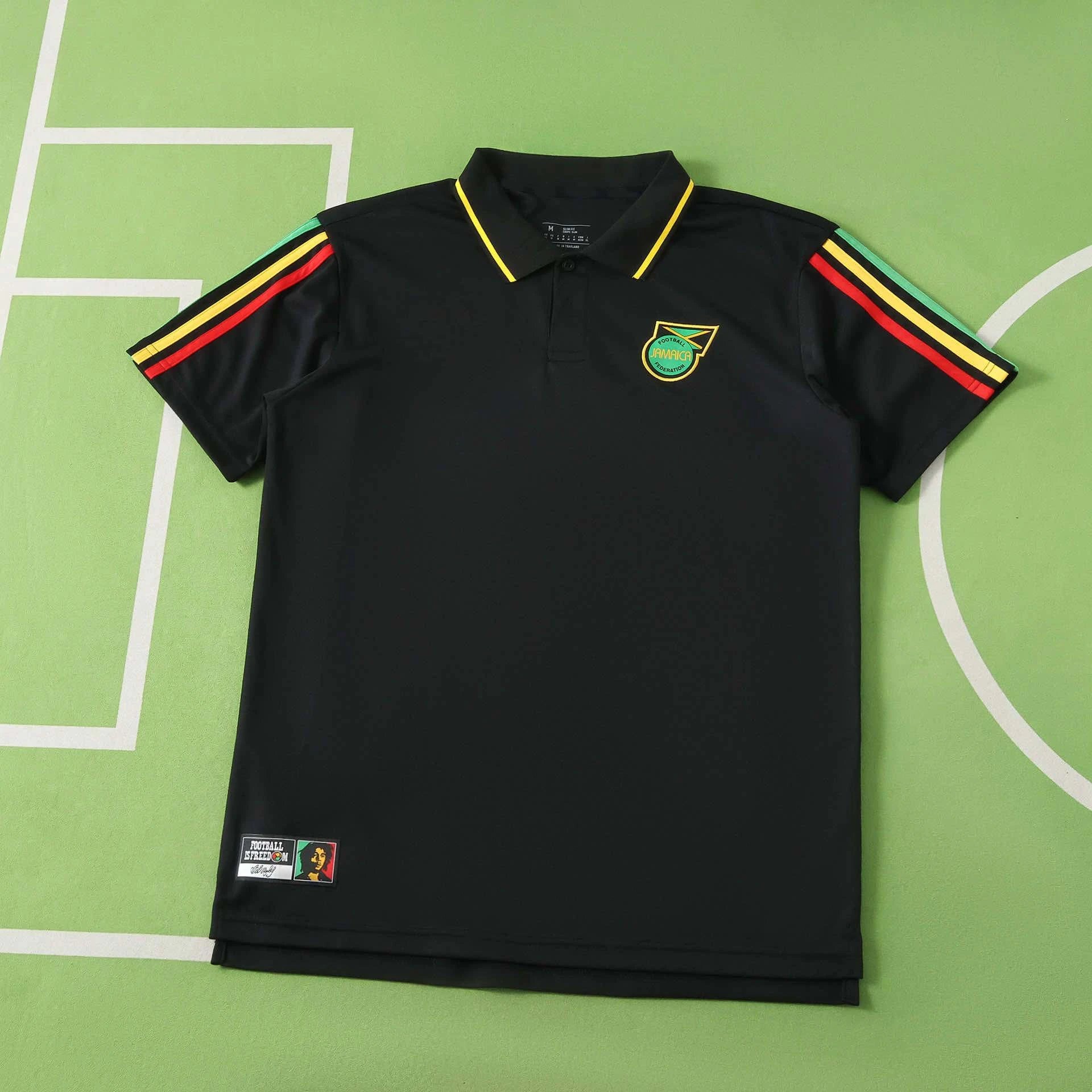 2026 Jamaica Black Polo Shirt (Please note customization details when placing order; messages are not counted)