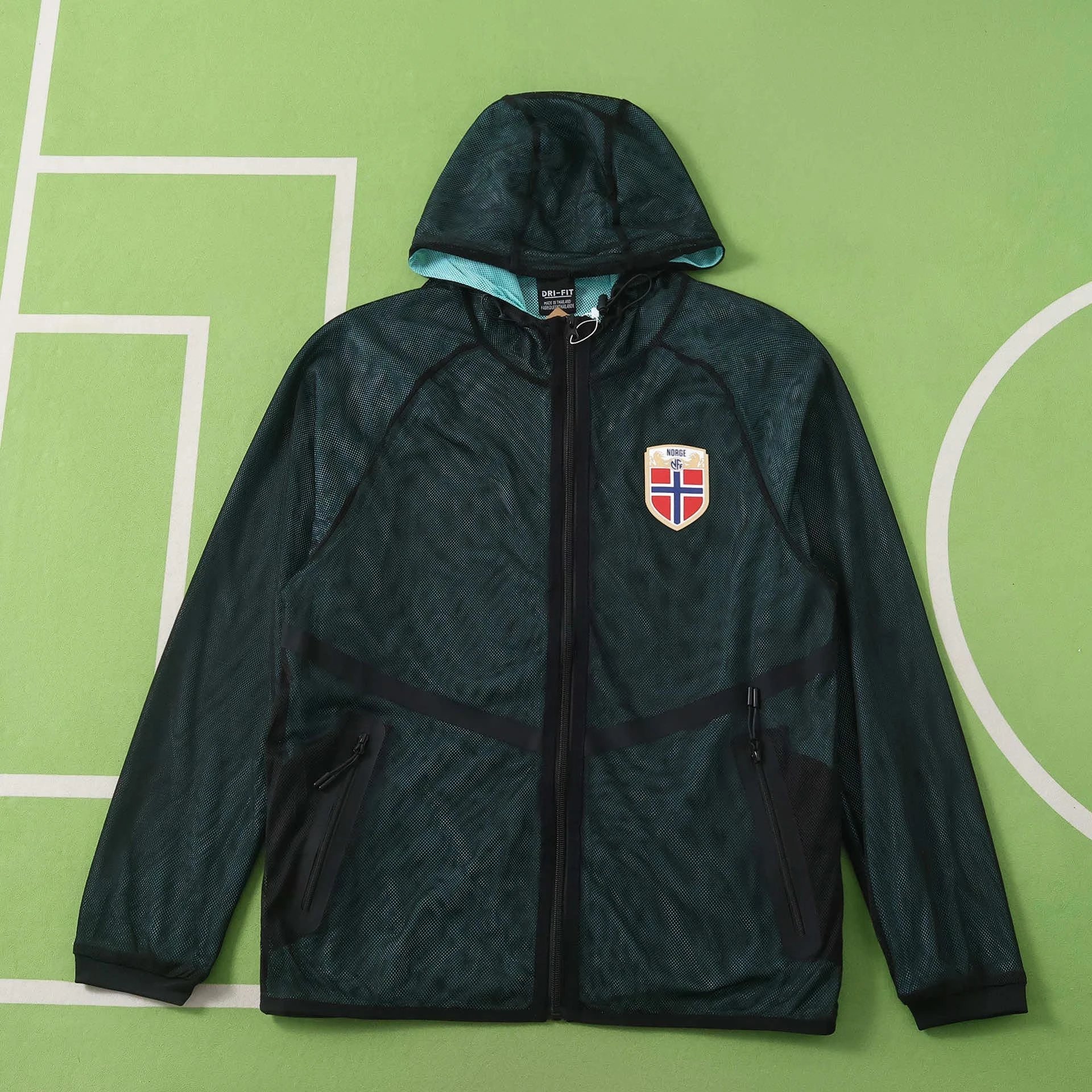 2026 Norway Dark Green Hoodie Pre match Dress