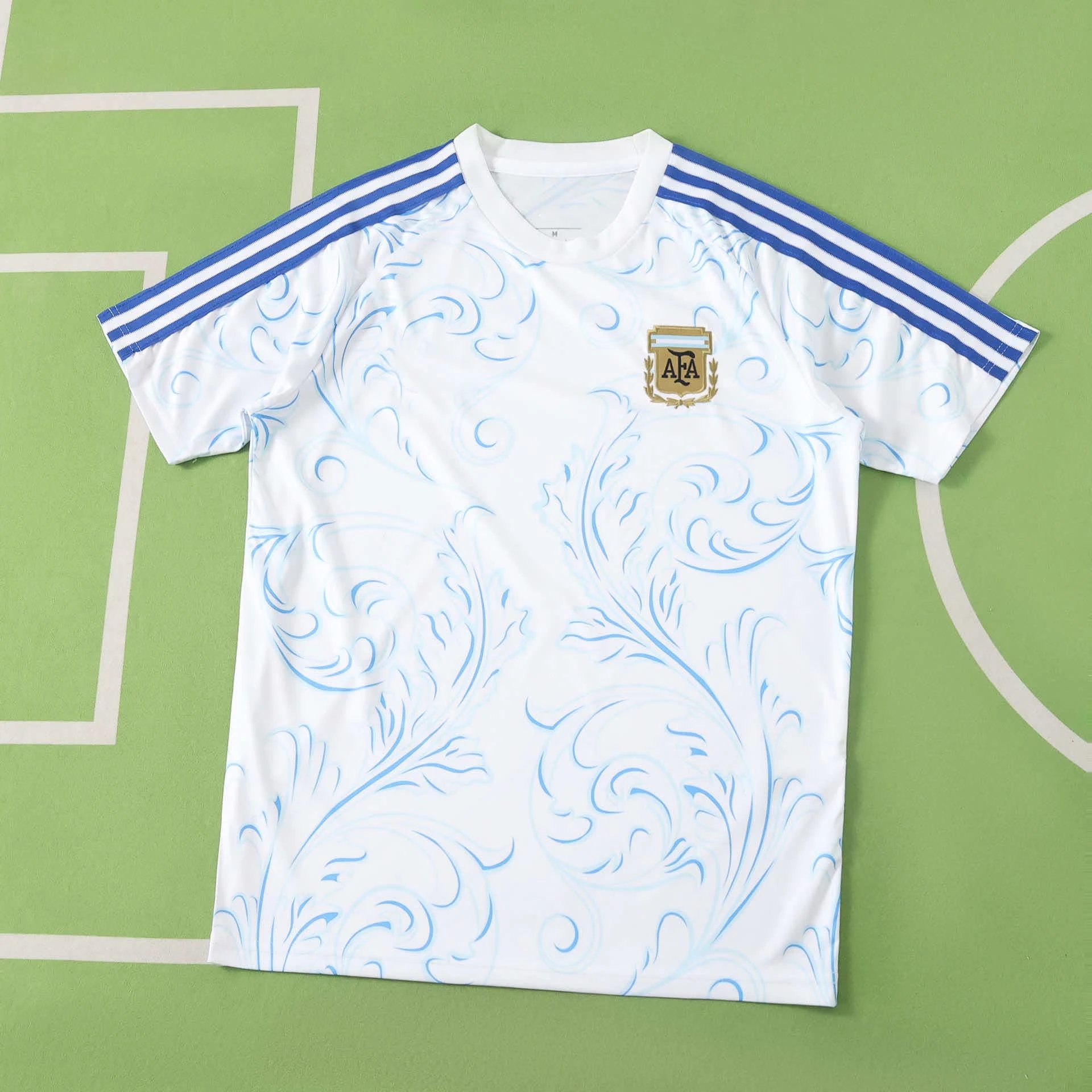 2026阿根廷白蓝色训练服T衫