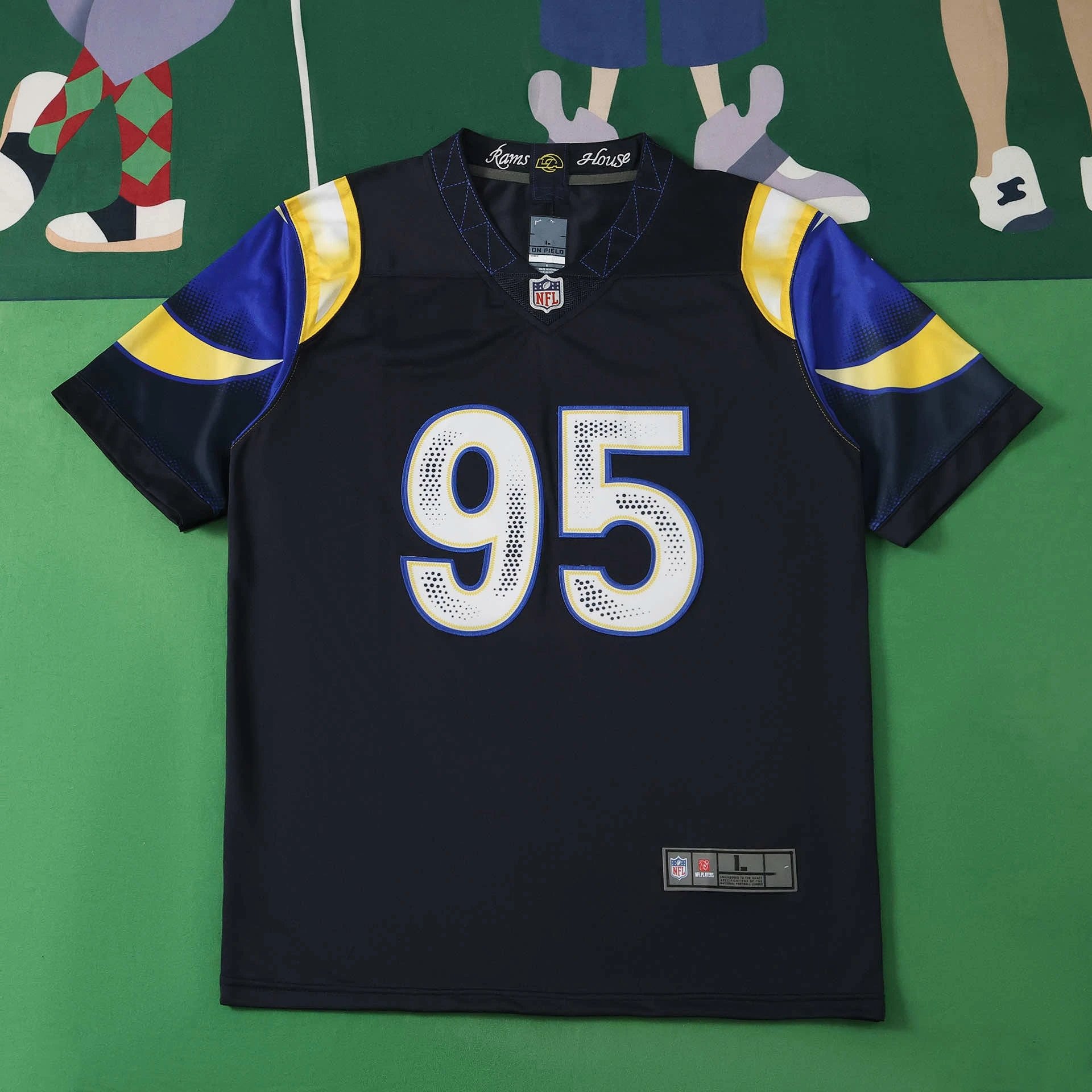 2026 NFL Los Angeles Rams Black 95# GARRETT