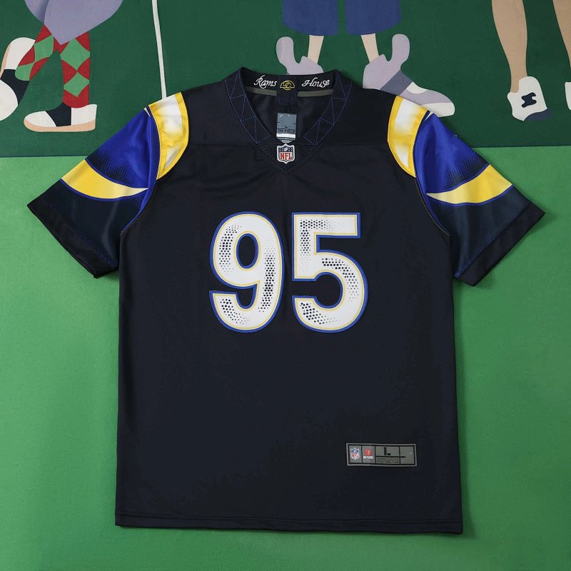 2026 NFL LosAngelesRams black 95#GARRETT