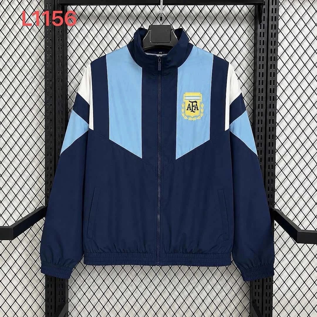 2026 Argentina Dark Blue Vintage Trench Coat