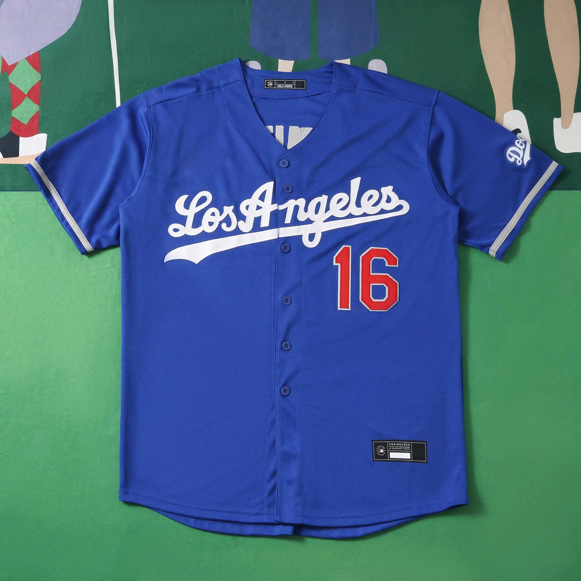 2627 MLB Los Angeles Dodgers Blue 16# SMITH