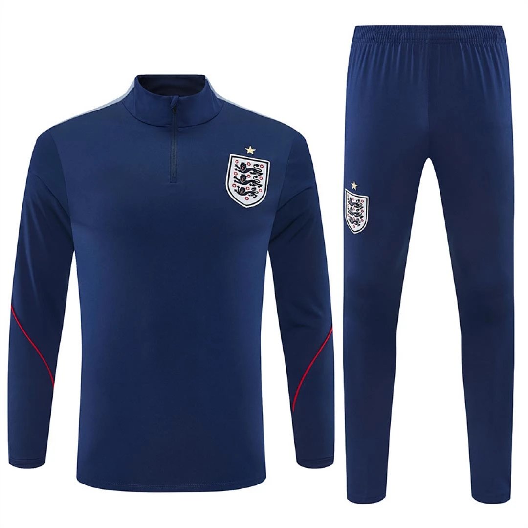 2026 England Dark Blue Half-Zip Training Set