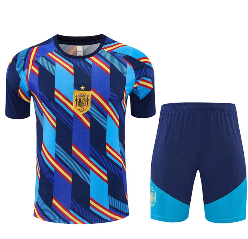 2026 FIFA World Cup Spain Training clothes suit Short sleeve Fan version