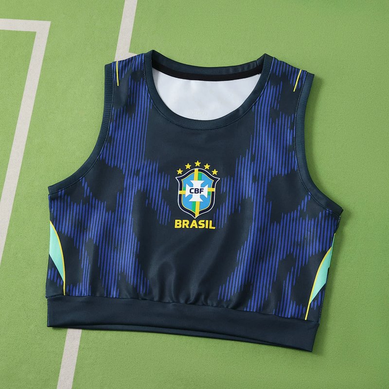2026 FIFA World Cup Brazil away Cropped Jersey vest