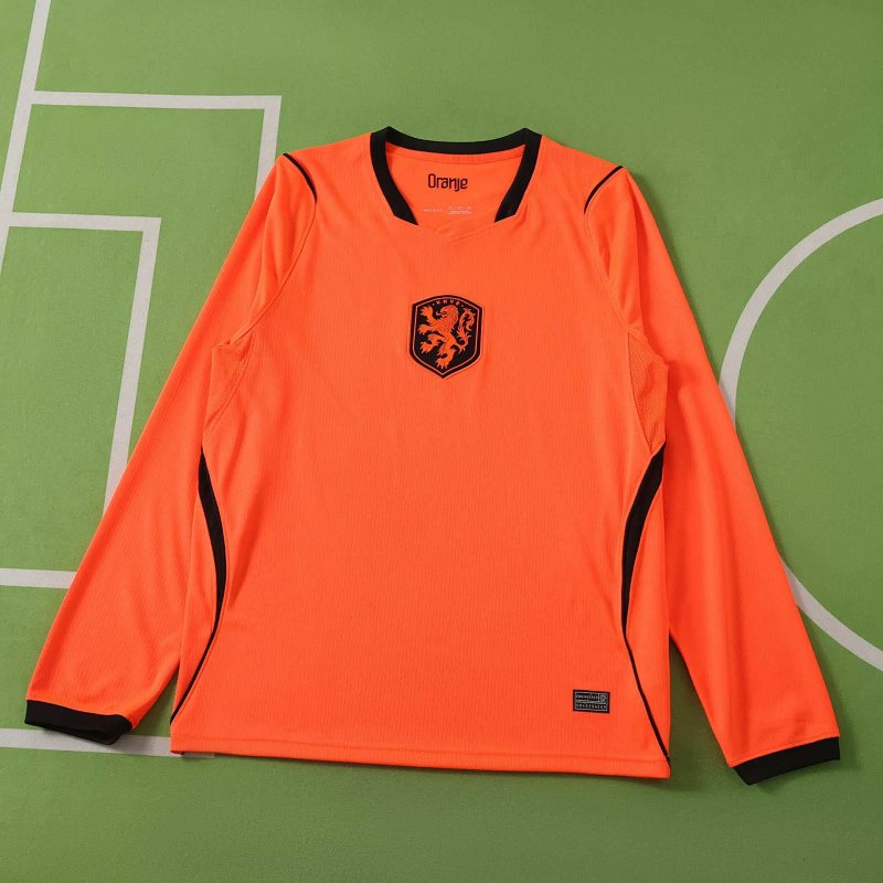 2026 FIFA World Cup Netherlands home Long sleeves Fan version