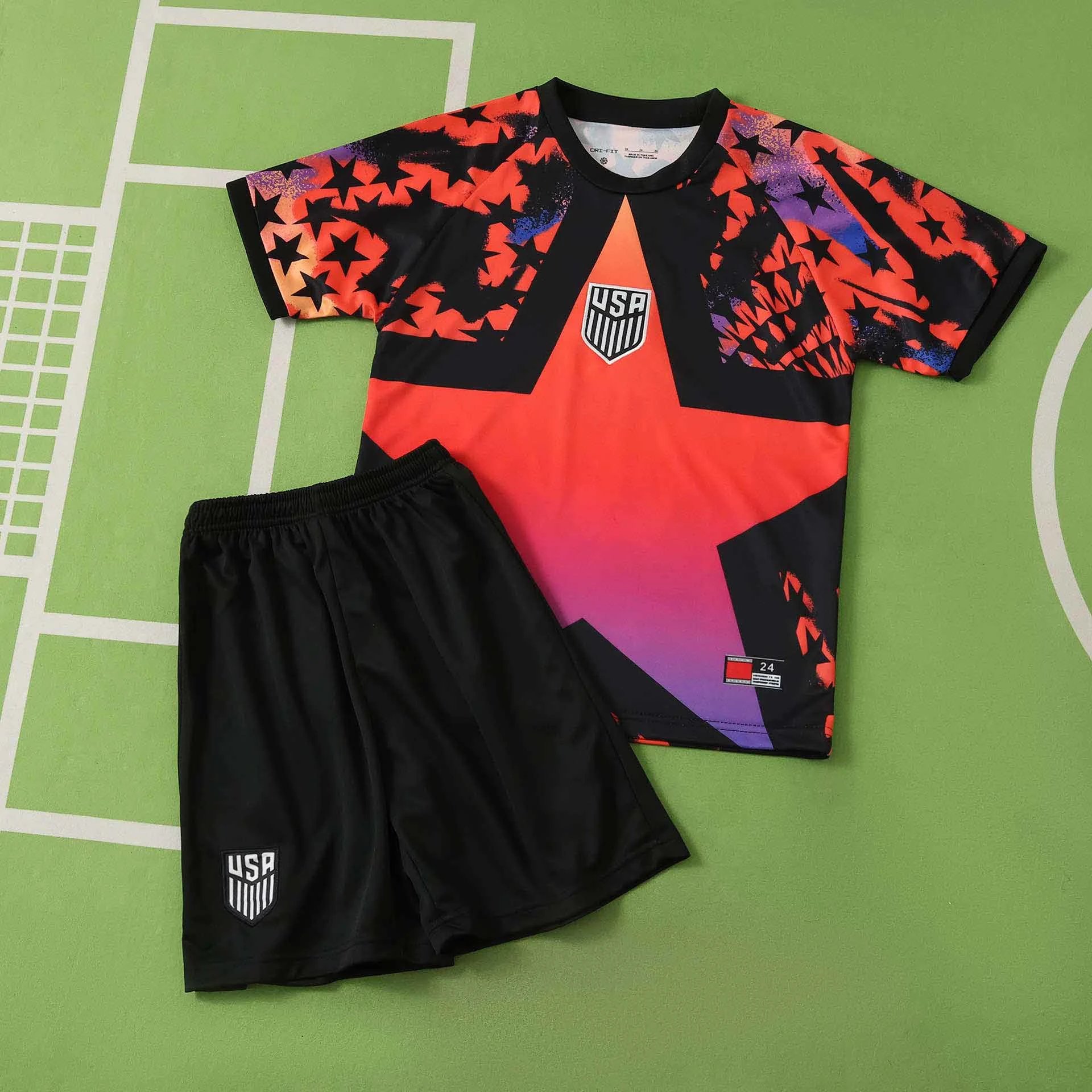 2026 USA Red & Black Kids Goalkeeper Jersey (Please specify customization info in order notes; messages not accepted)
