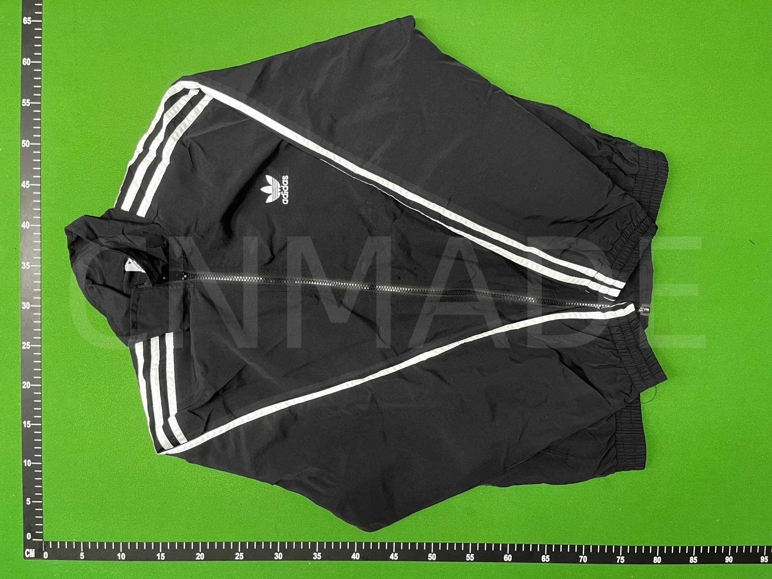 Adidas Originals Windbreaker Navy Blue with Light Blue Stripes Jacket Outerwear - 9