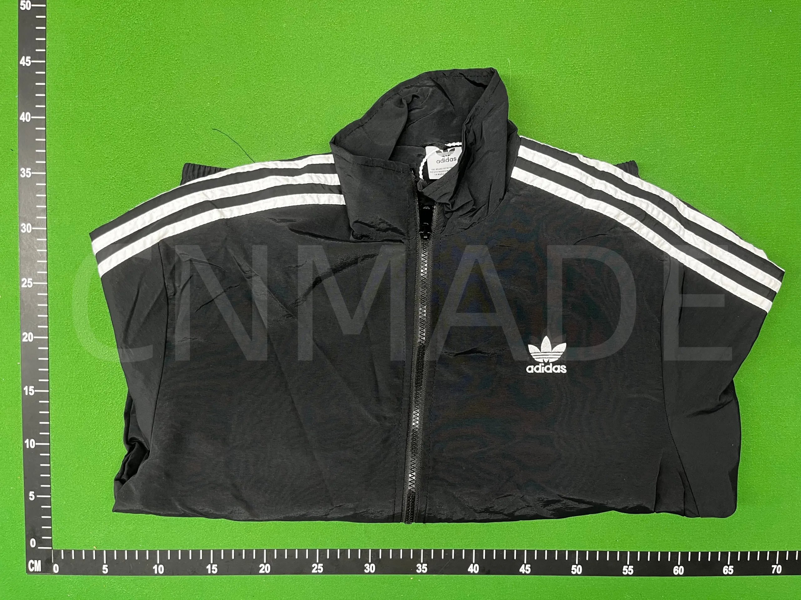Adidas Originals Windbreaker Navy Blue with Light Blue Stripes Jacket Outerwear - 11