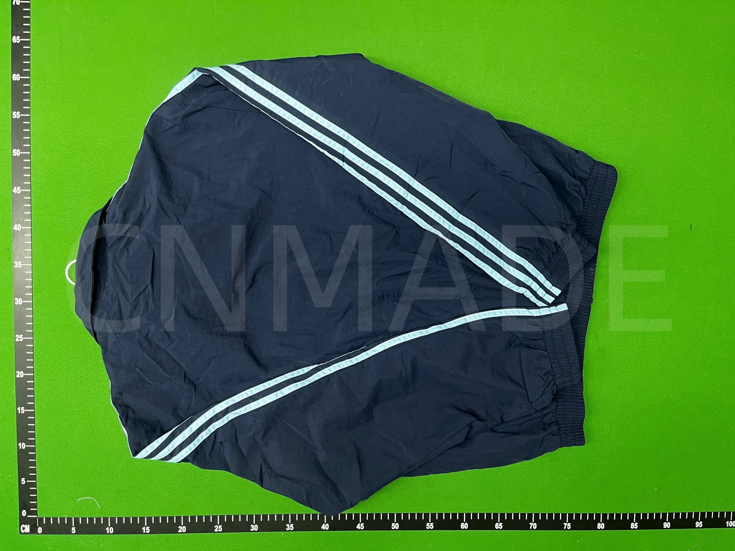 Adidas Originals Windbreaker Navy Blue with Light Blue Stripes Jacket Outerwear - 15