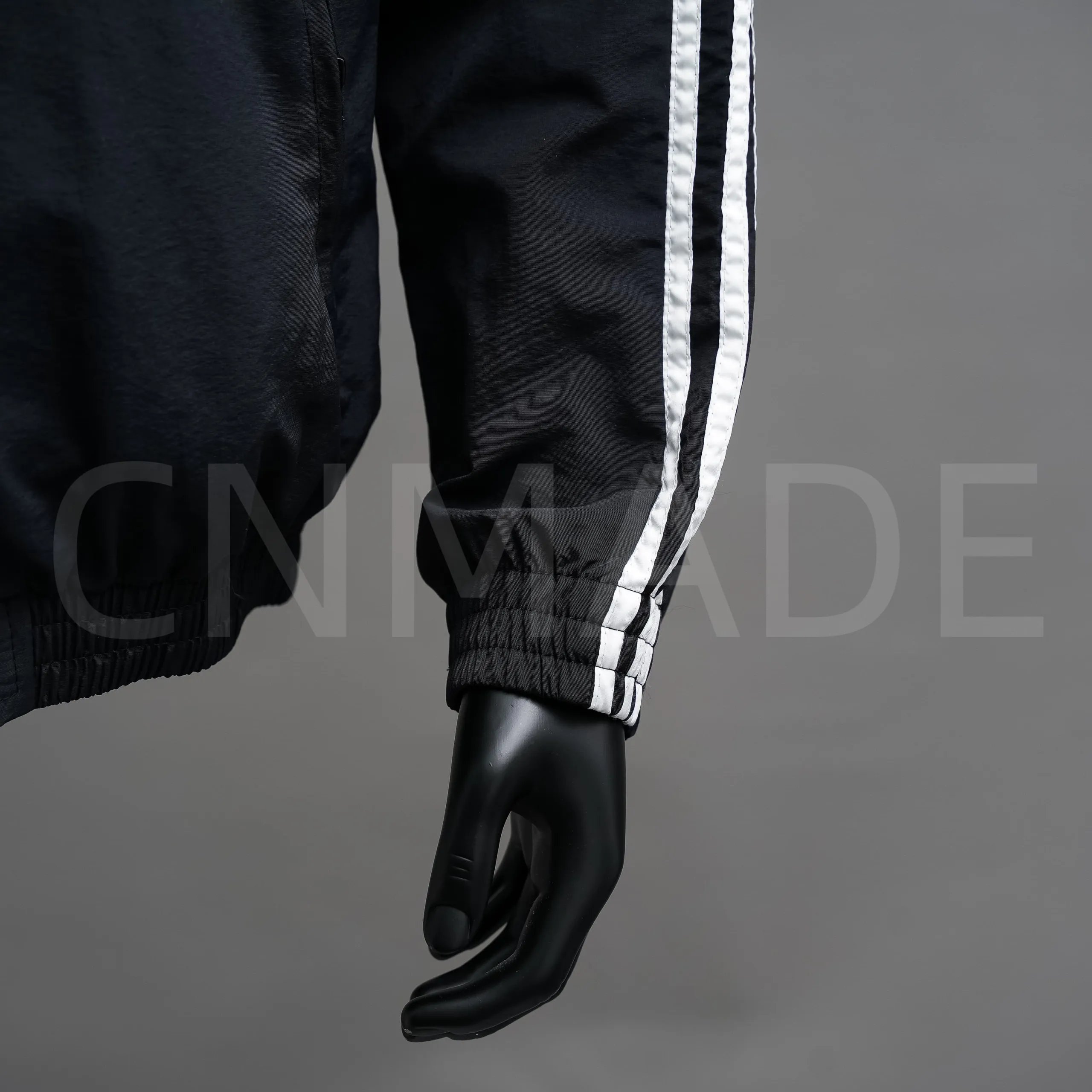 Adidas Originals Windbreaker Navy Blue with Light Blue Stripes Jacket Outerwear - 47