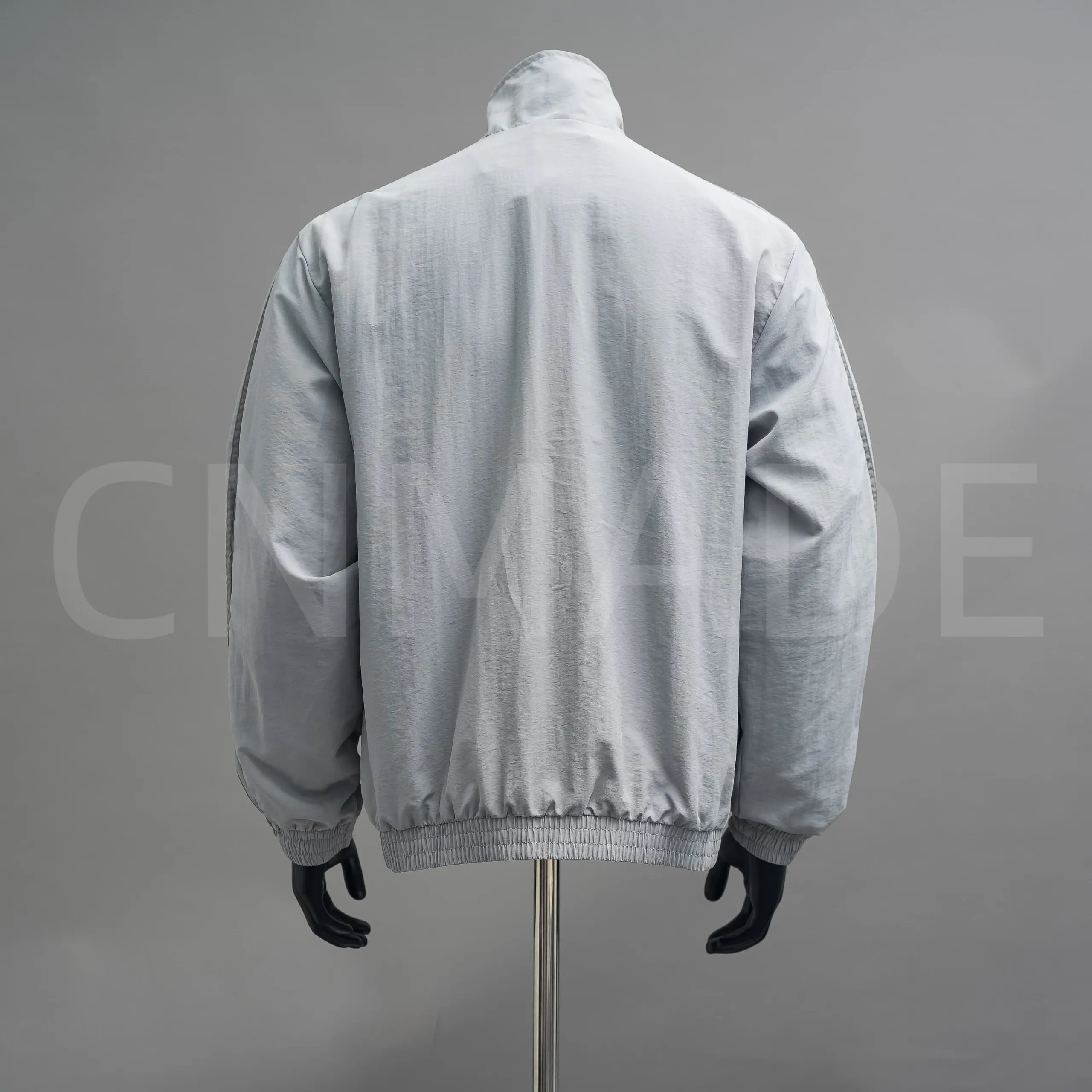 Adidas Originals Windbreaker Navy Blue with Light Blue Stripes Jacket Outerwear - 23