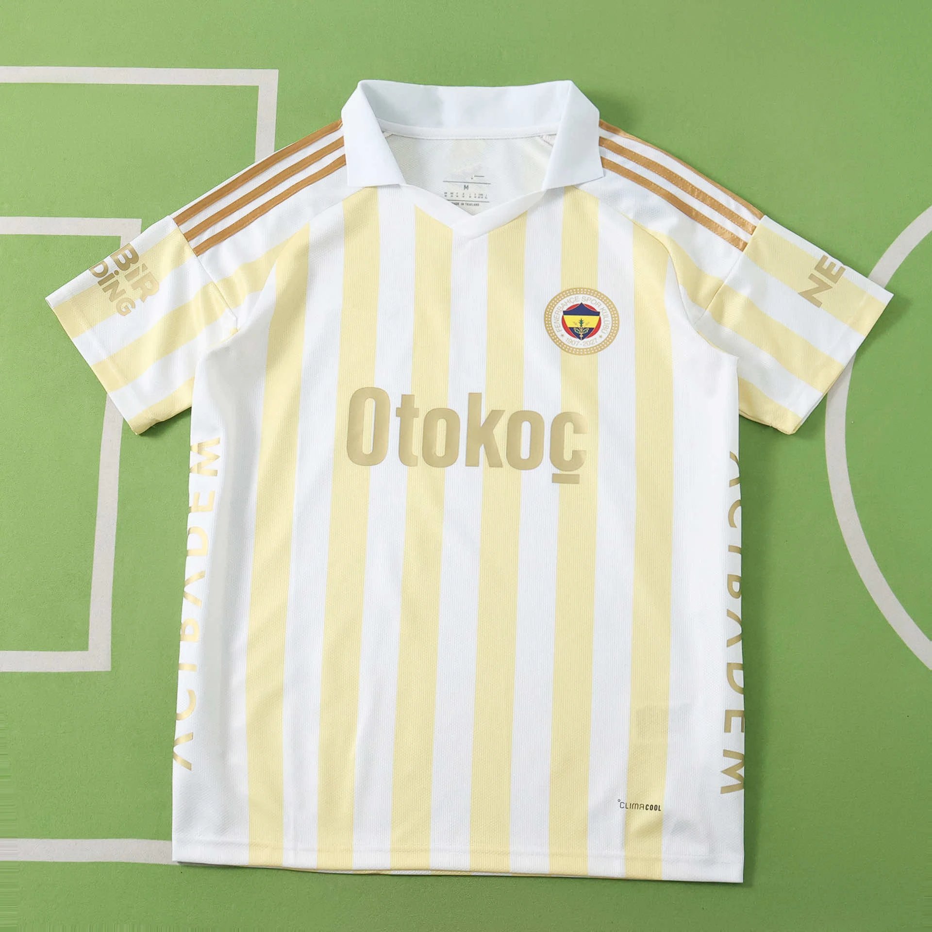 2627 Fenerbahce away white yellow Thai version