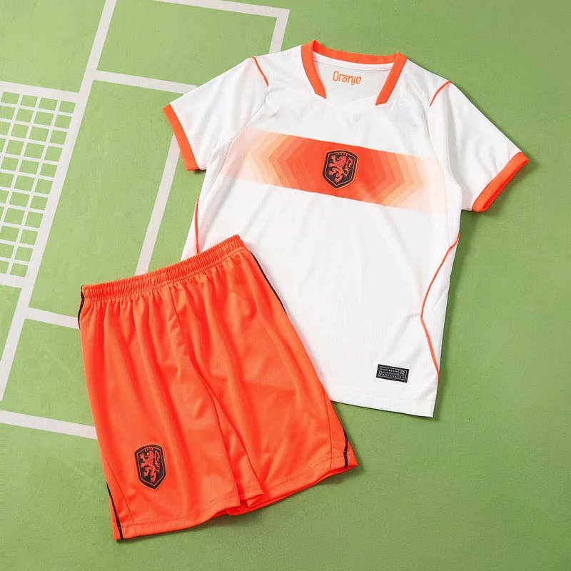 2026 FIFA World Cup Netherlands away Kids kit