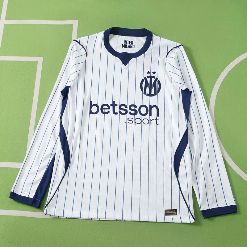 2627 Inter Milan away long sleeved white player version