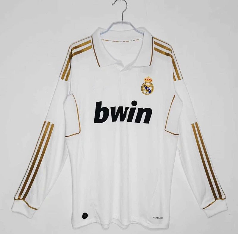 1112 Real Madrid Home Long Sleeve Thai Version (Please leave customization info in order notes; messages will not count)