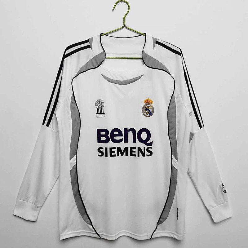 0607 Real Madrid Home Long Sleeve Thai Version (Please leave customization info in order notes; messages will not count)