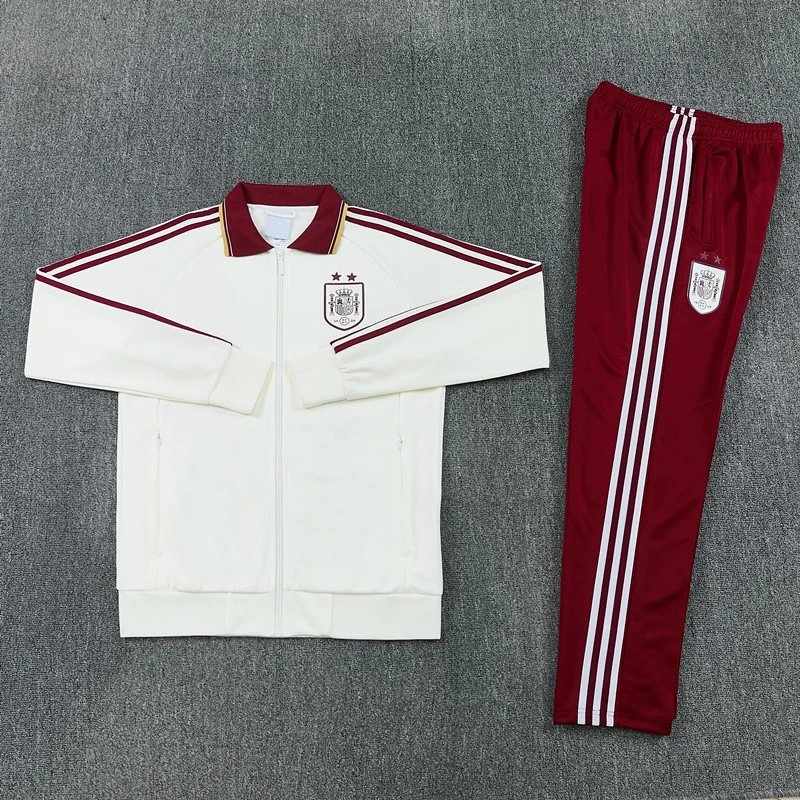 2026 Spanish beige training jacket set with two stars