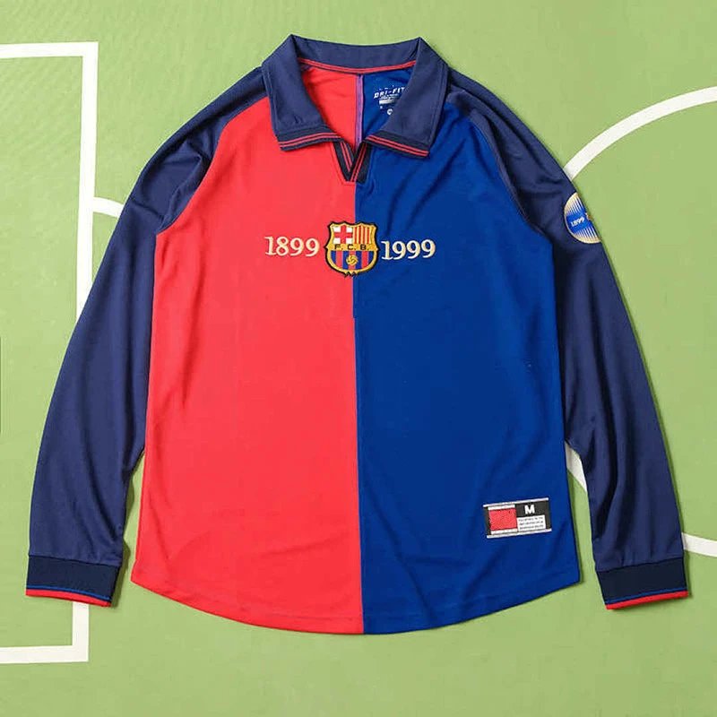 Barcelona Centenary Edition Long Sleeve Thai Version (Please note customization info when placing order; messages won't count)