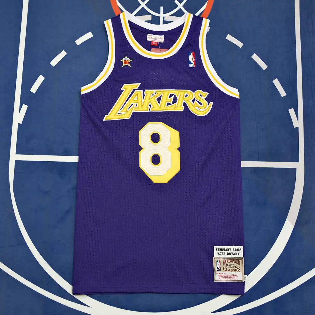 Custom NBA L.A. Lakers #8 Bryant Jersey (Please leave custom remarks when placing the order; messages are not accepted)
