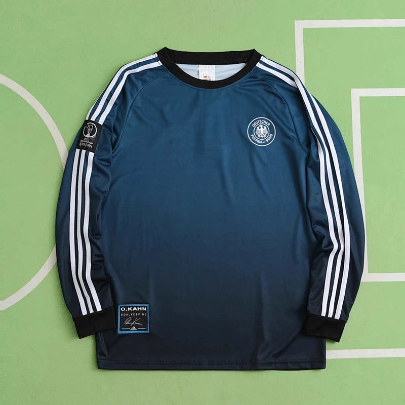 2002 Germany Goalkeeper Long Sleeve Thai Version (Please leave customization details in order notes, messages are not counted)