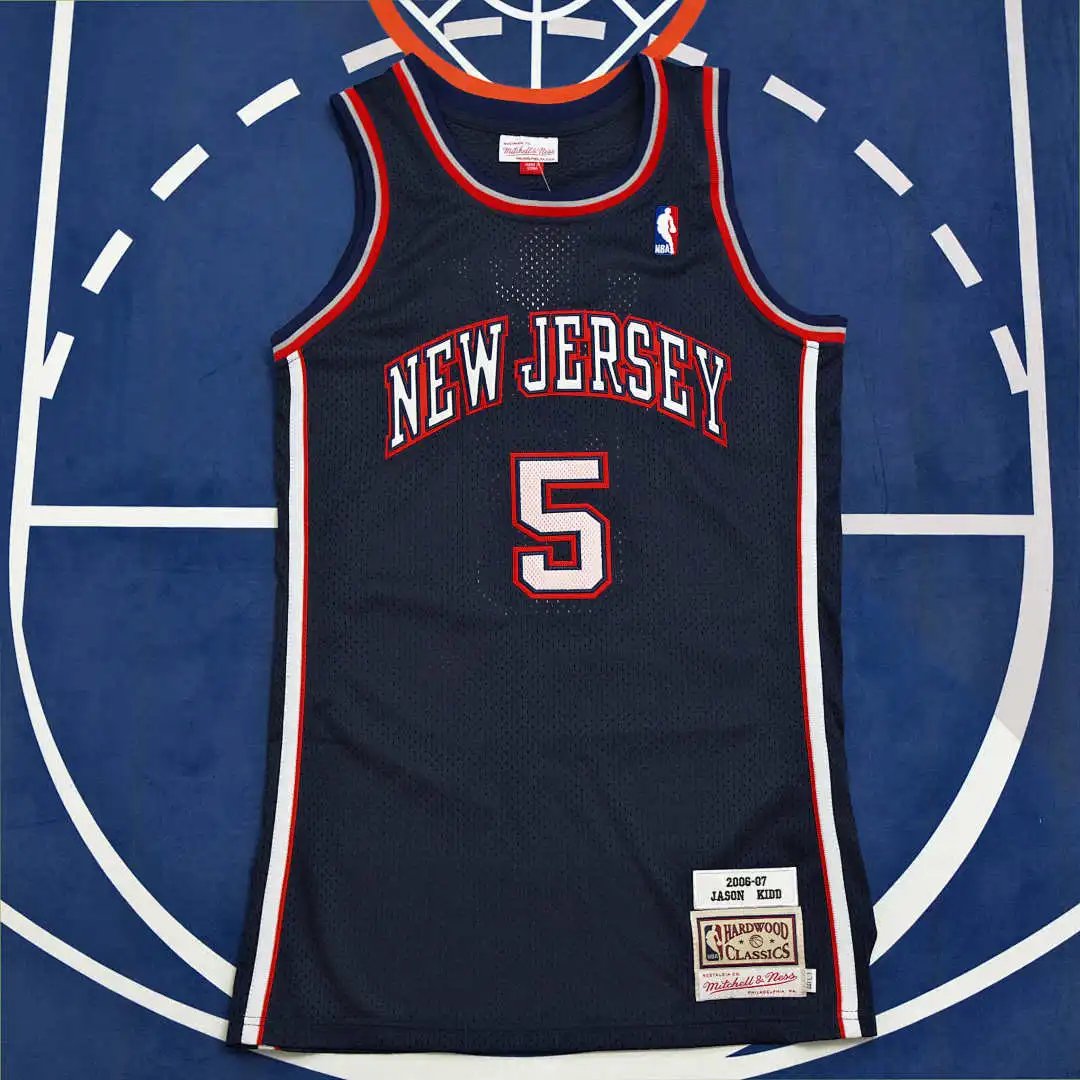 NBA New Jersey Nets 5# KIDD (Please note customization info when placing order, messages are not counted)
