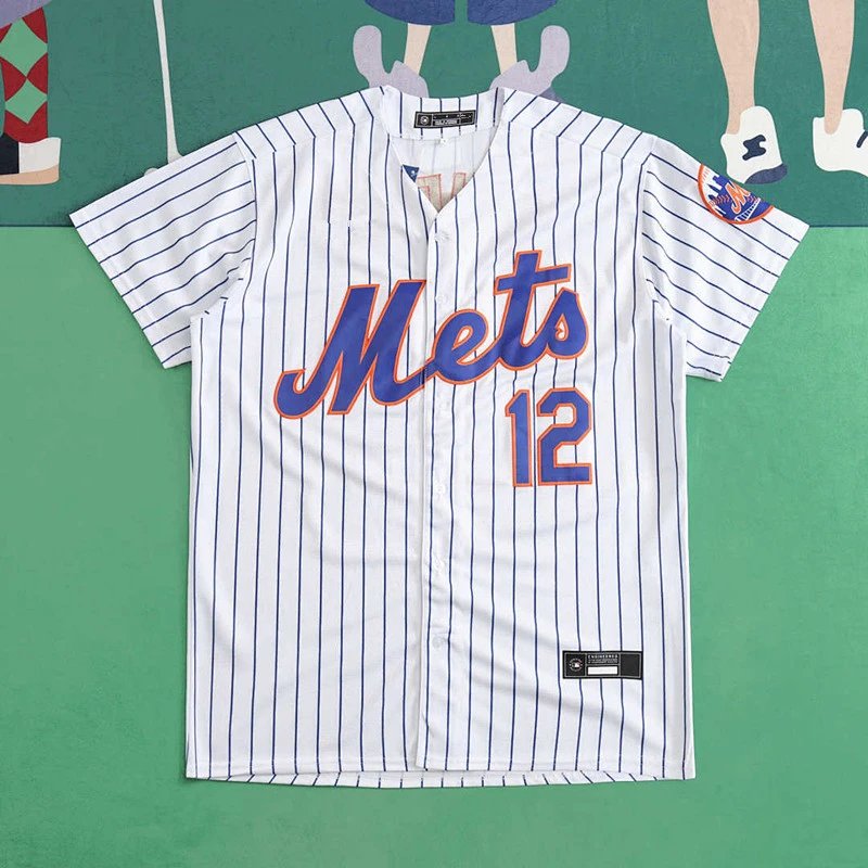 MLB New York Mets 12NO (Please note customization info when placing order, messages are not counted)