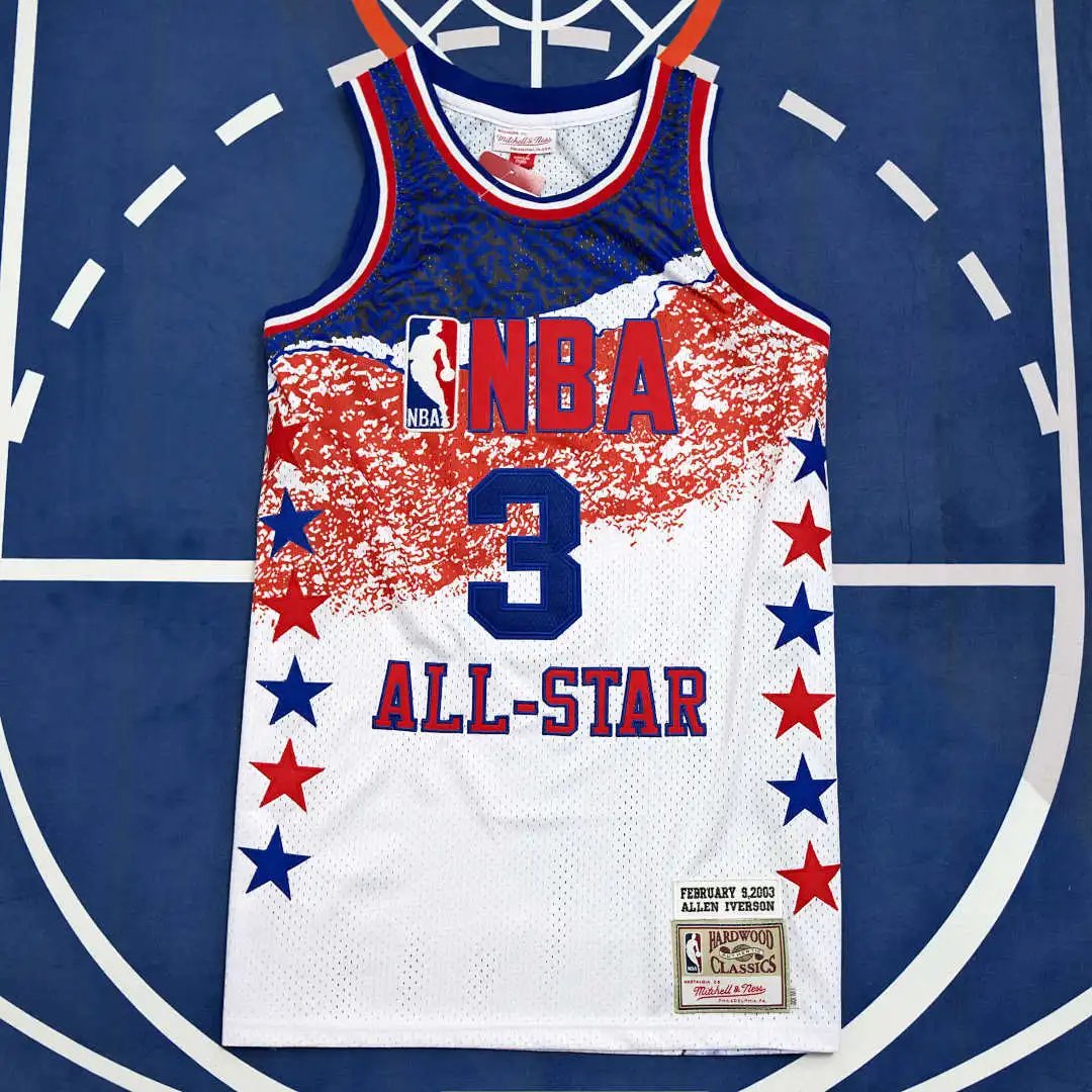 NBA All-Star Game 3# IVERSON (For custom info, please leave a note when placing your order; sending a message does not count)