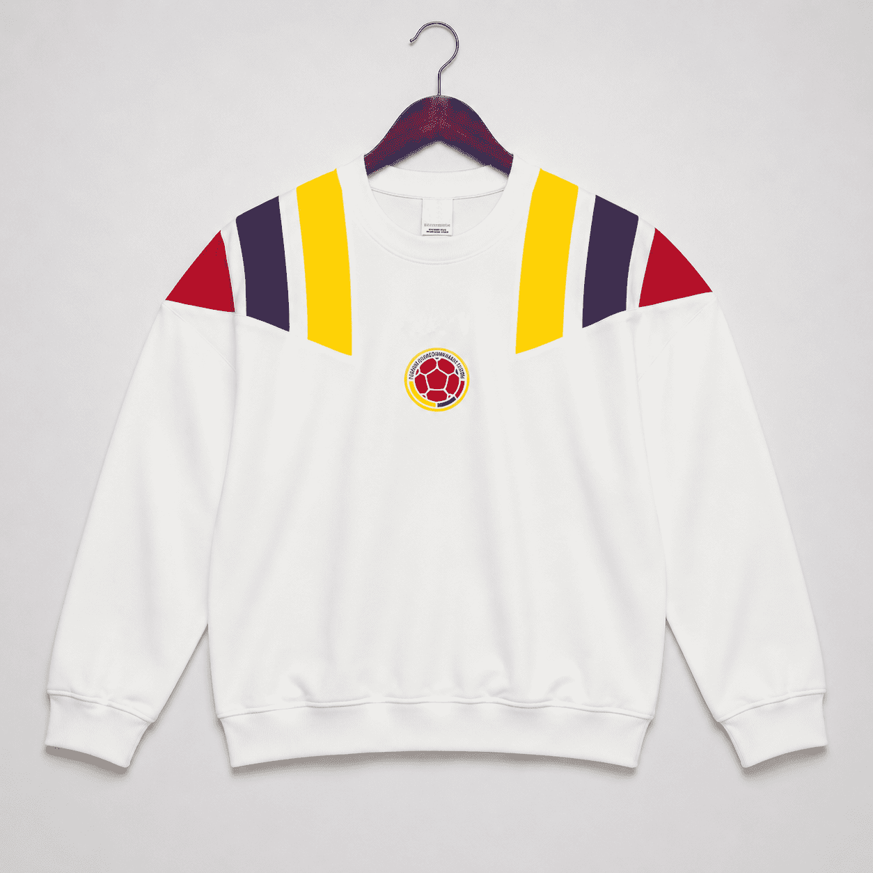 2026 Columbia White Red Blue Yellow Shoulder Sweatshirt