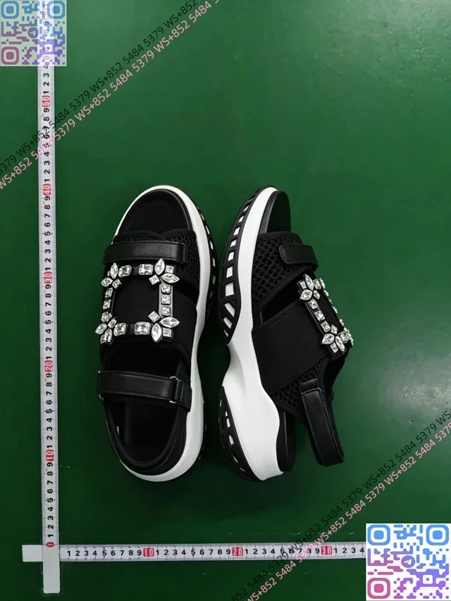 Unbranded Sneakers Mesh rhinestone-buckle wedge product detail image 6