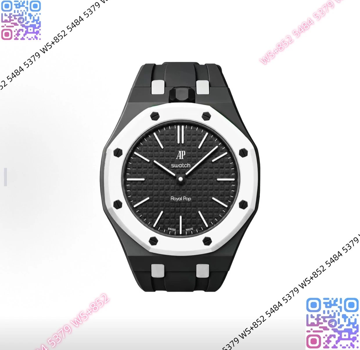 Audemars Piguet Watches Royal Pop — (2)Ap Customized version 6.Ceramic case rubber strap (with dial. Original box. Invoices. Shopping bag)