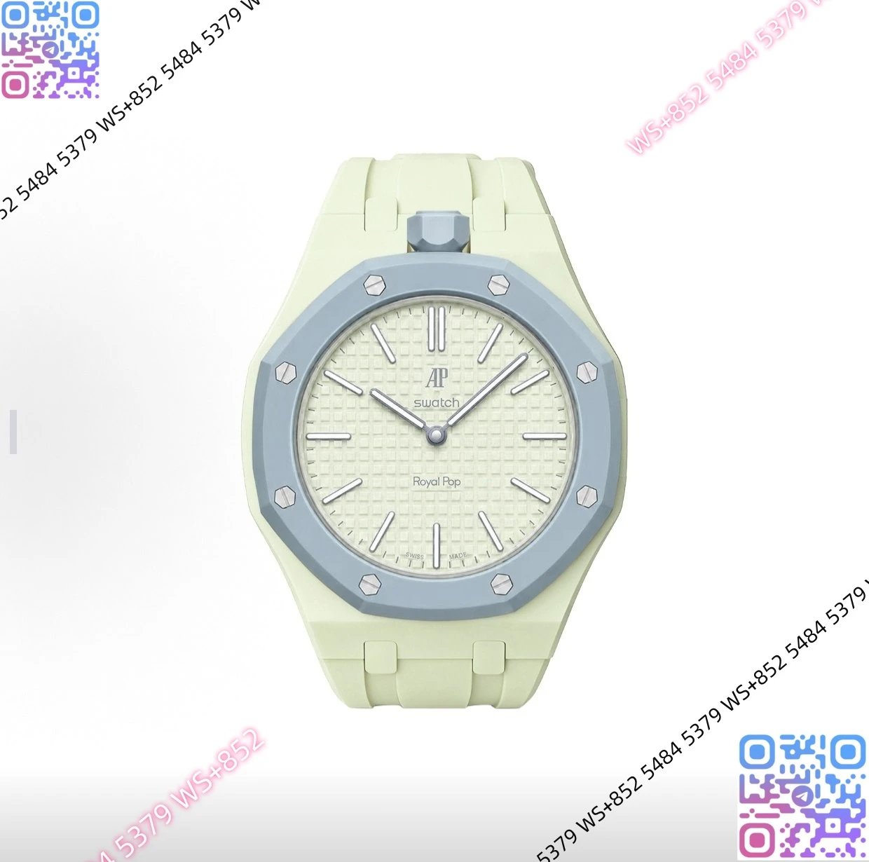 Audemars Piguet Watches Royal Pop — (2)Ap Customized version 14.Ceramic case rubber strap (with dial. Original box. Invoices. Shopping bag)