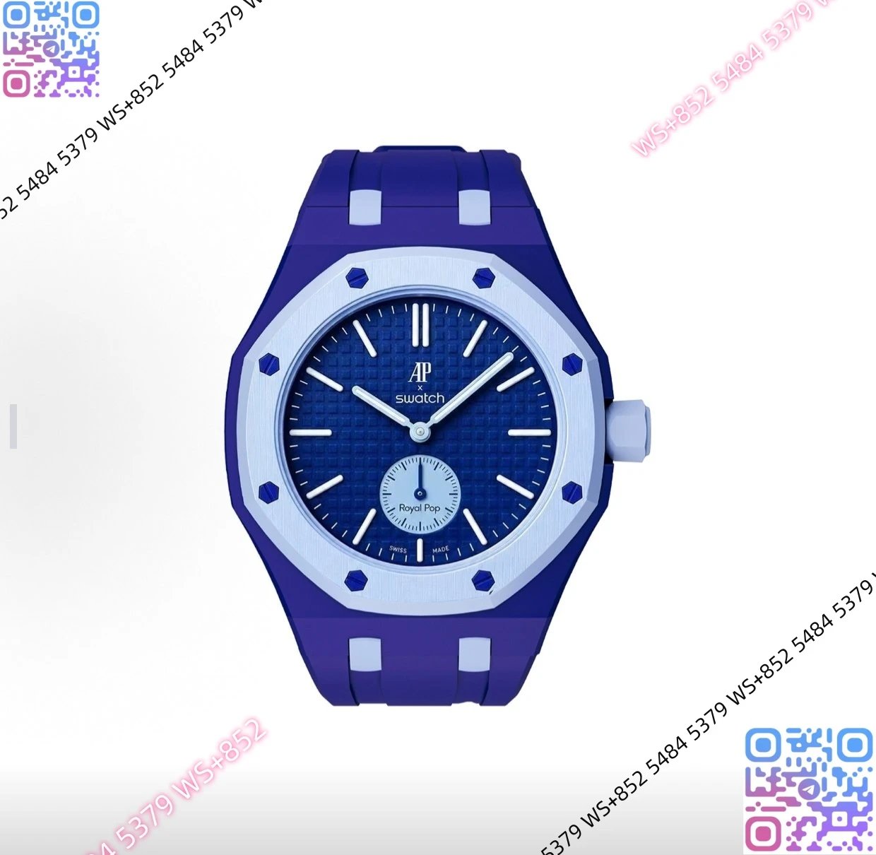 Audemars Piguet Watches Royal Pop — (2)Ap Customized version 2.Ceramic case rubber strap (with dial. Original box. Invoices. Shopping bag)
