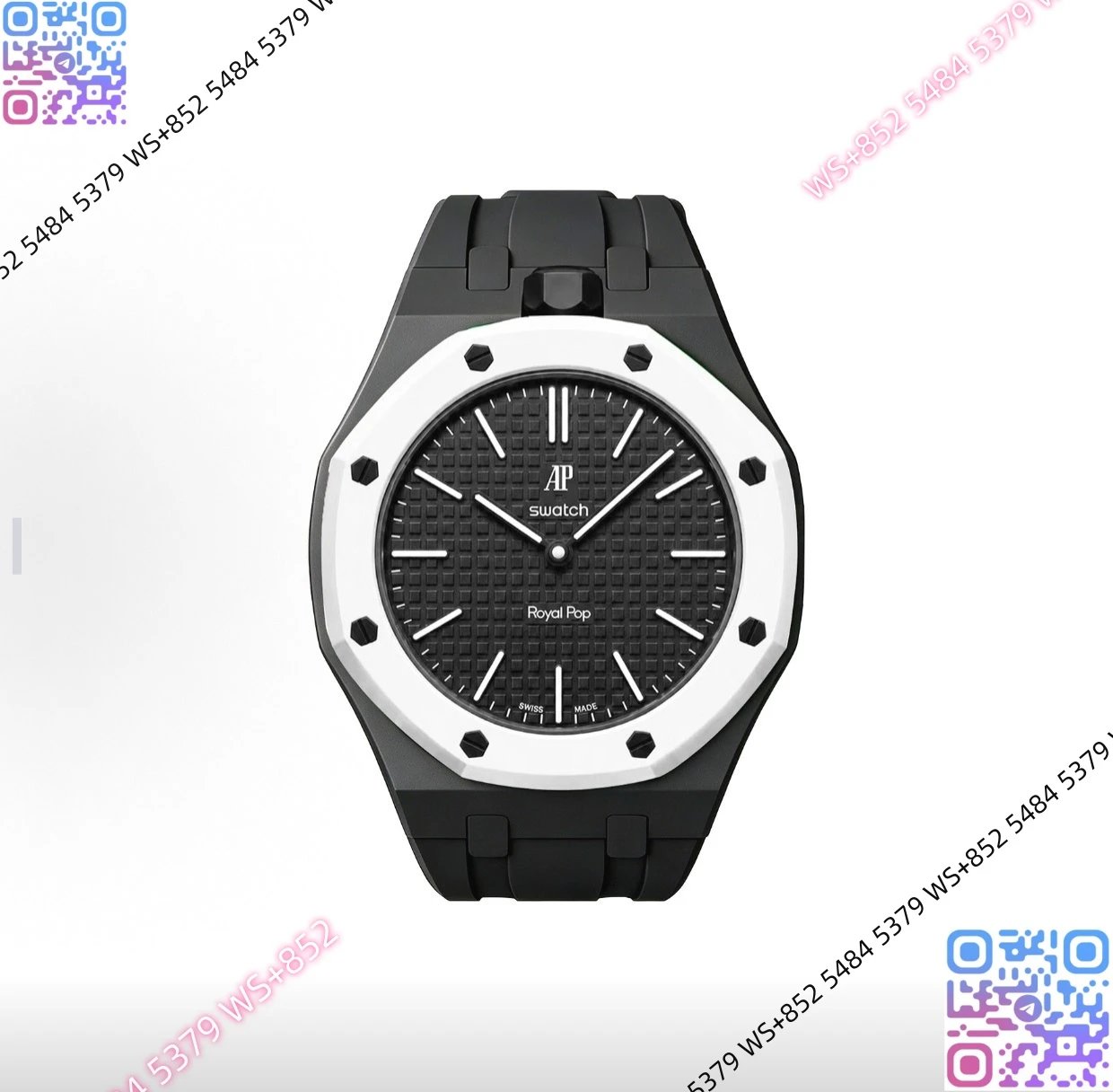 Audemars Piguet Watches Royal Pop — (2)Ap Customized version 11.Ceramic case rubber strap (with dial. Original box. Invoices. Shopping bag)