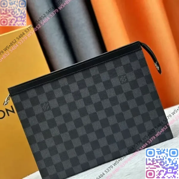 Louis Vuitton Damier Graphite Pochette Métis Clutch Clutches - 1