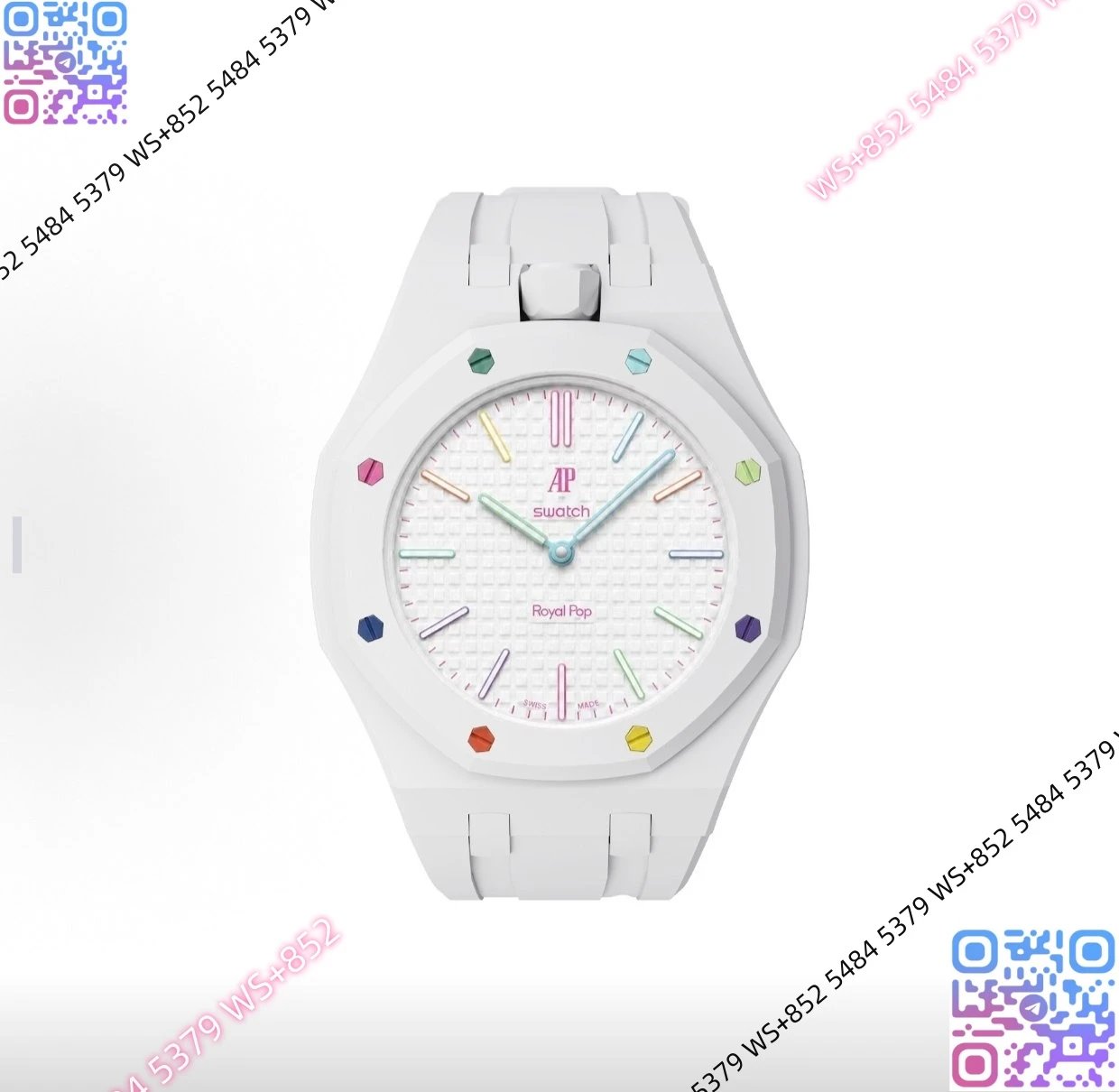Audemars Piguet Watches Royal Pop — (2)Ap Customized version 13.Ceramic case rubber strap (with dial. Original box. Invoices. Shopping bag)