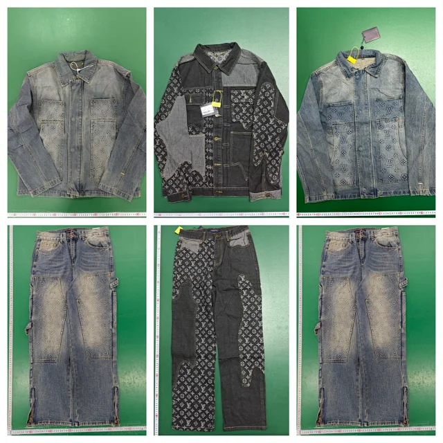 Louis Vuitton Matching Sets Monogram denim jacket and jeans set product detail image 1