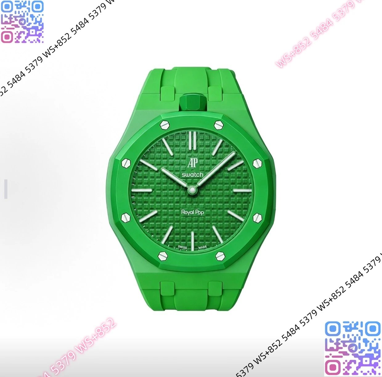 Audemars Piguet Watches Royal Pop — (2)Ap Customized version 8.Ceramic case rubber strap (with dial. Original box. Invoices. Shopping bag)