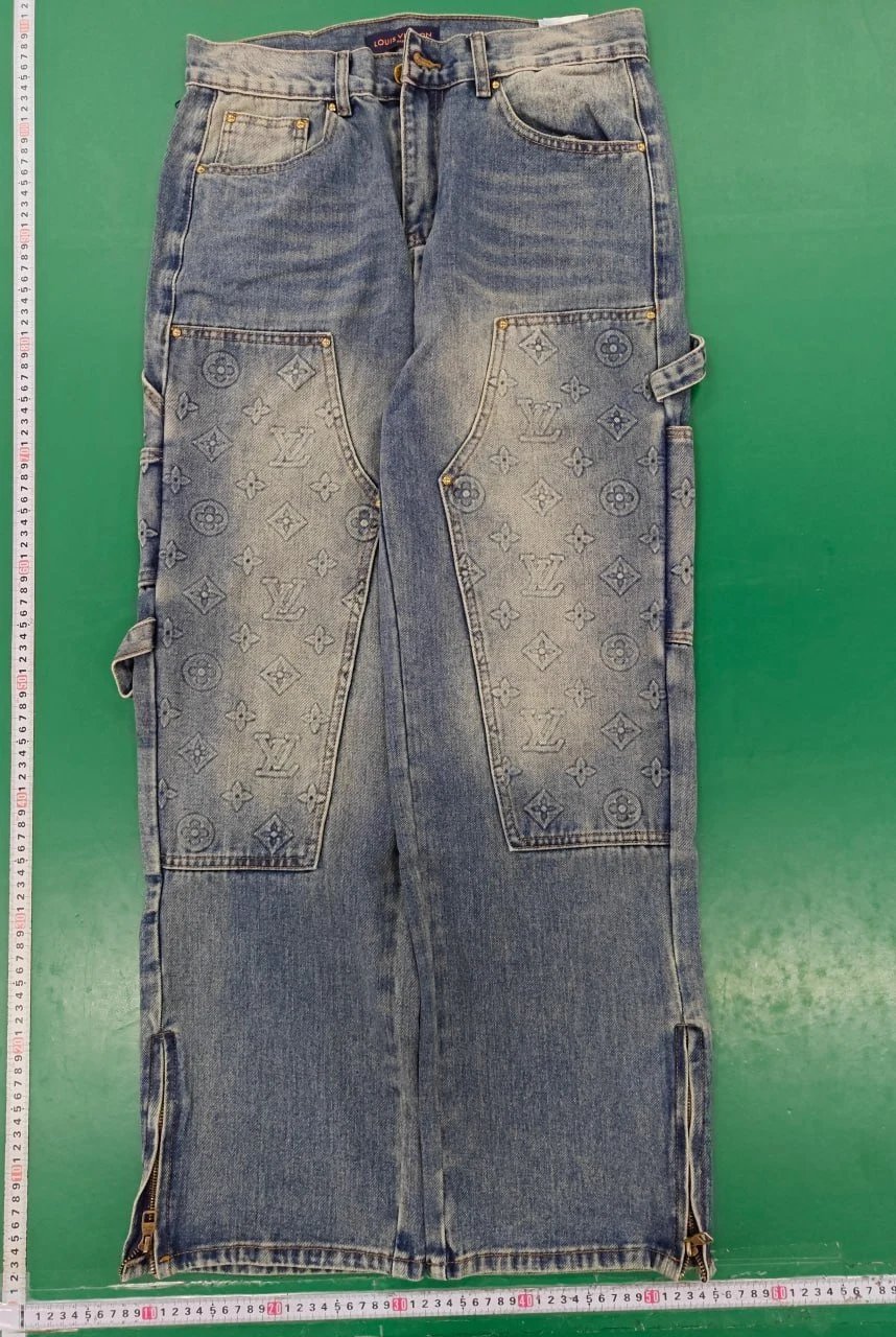 Louis Vuitton Matching Sets Monogram denim jacket and jeans set image 3