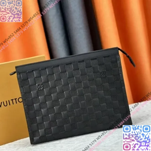 Louis Vuitton Damier Graphite Pochette Métis Clutch Black Clutches - 1