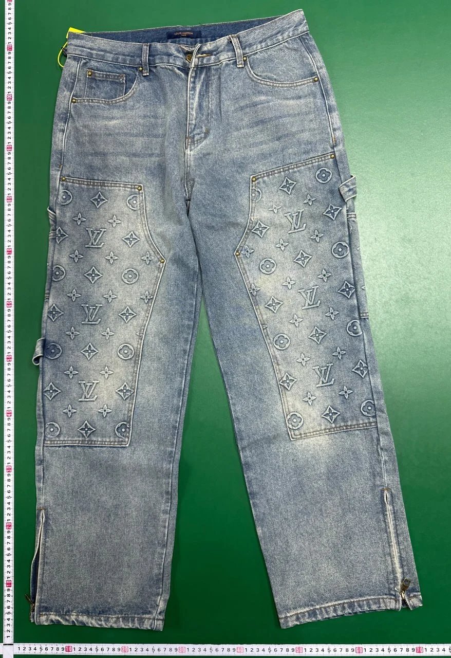 Louis Vuitton Matching Sets Monogram denim jacket and jeans set image 7