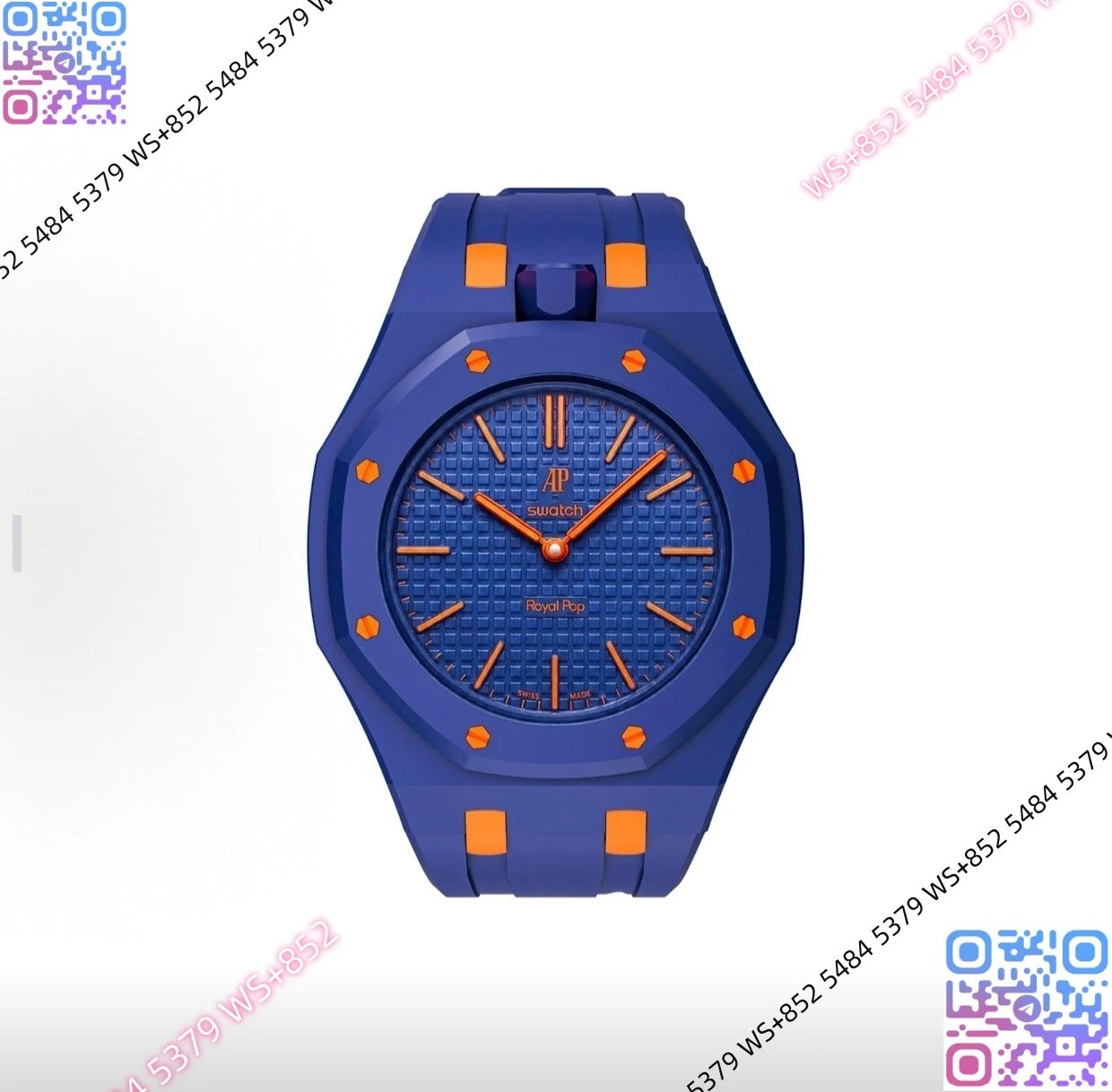 Audemars Piguet Watches Royal Pop — (2)Ap Customized version 3.Ceramic case rubber strap (with dial. Original box. Invoices. Shopping bag)