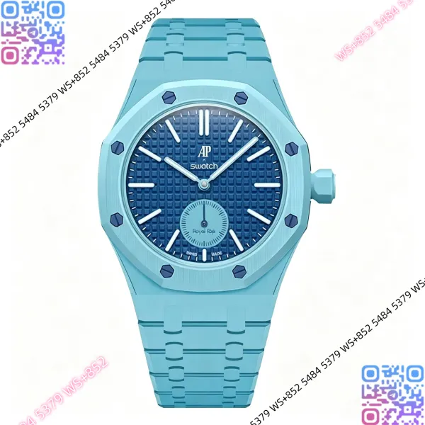 Audemars Piguet x Swatch Royal Oak Blue Ceramic Watch Watches - 1