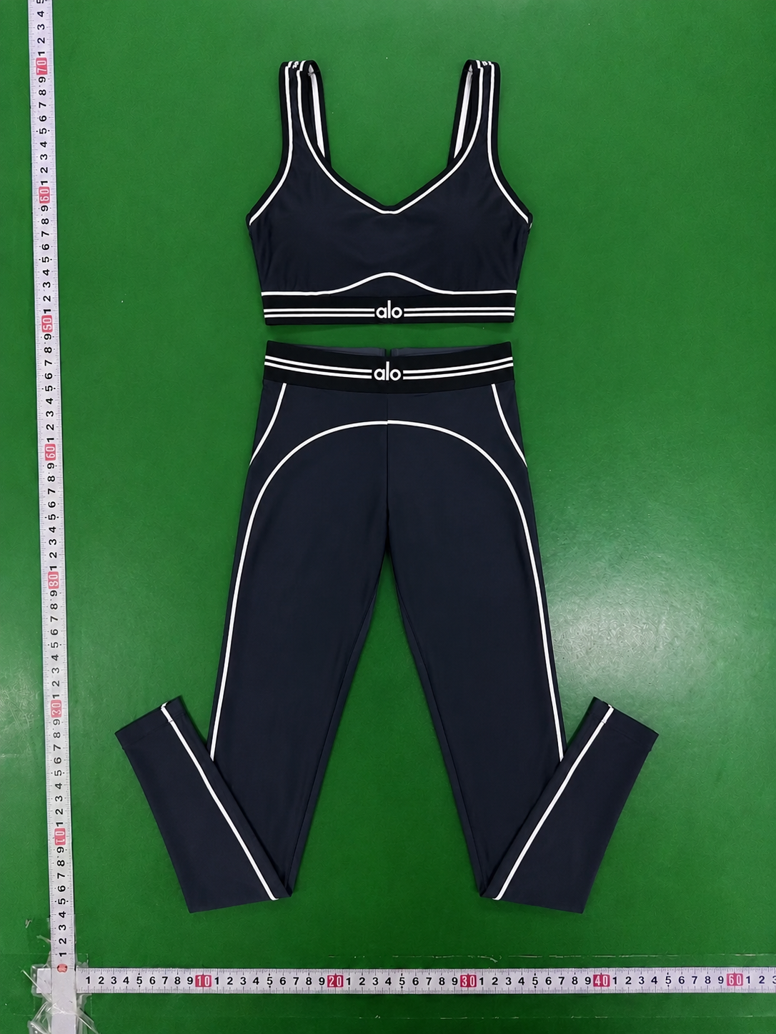 Alo Matching Sets Contrast-Trim Crop Top and Wrap-Style Skirt Set image 6