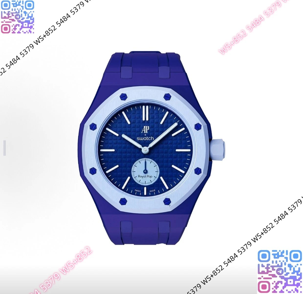 Audemars Piguet Watches Royal Pop — (2)Ap Customized version 10.Ceramic case rubber strap (with dial. Original box. Invoices. Shopping bag)