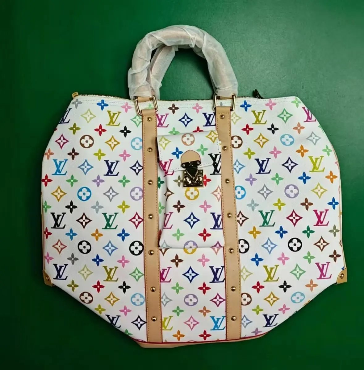 Louis Vuitton Travel Bags Monogram duffel bag with shoulder strap image 7