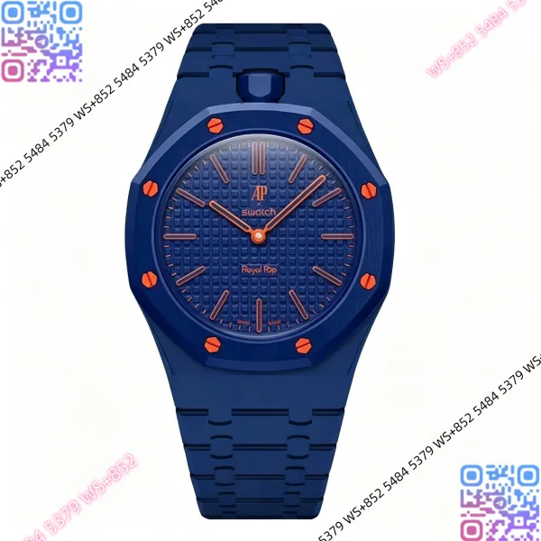 Audemars Piguet x Swatch Royal Pop Blue Orange Watch Watches - 1
